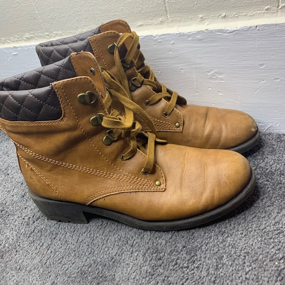 Leather Combat Boots